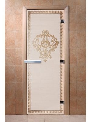 Дверь для сауны Doorwood «Версаче» (Ольха) 8мм