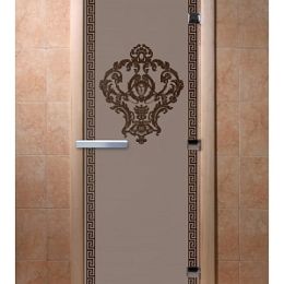 Дверь для сауны Doorwood «Версаче» (Ольха) 8мм