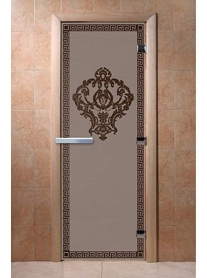 Дверь для сауны Doorwood «Версаче» (Ольха) 8мм