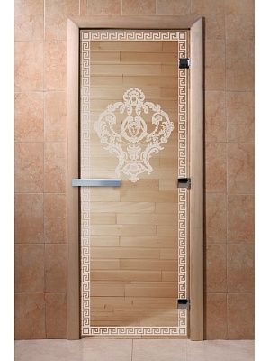 Дверь для сауны Doorwood «Версаче» (Ольха) 8мм