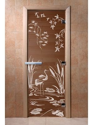 Дверь для сауны Doorwood «Камышовый рай» (Ольха) 8мм