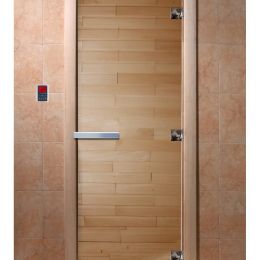 Дверь для сауны Doorwood Прозрачная (Ольха) 8мм