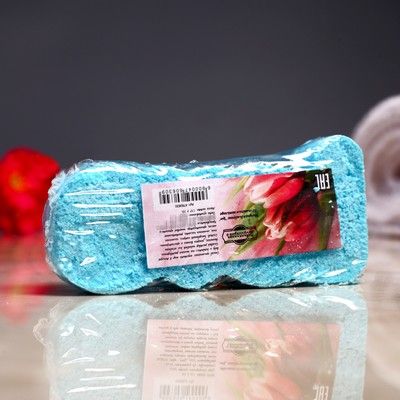 Бомбочка для ванны "Love" с ароматом шоколада, голубая