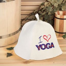 Банная шапка "I love YOGA"