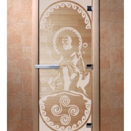Дверь для сауны Doorwood «Посейдон» (Ольха) 8мм