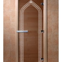 Дверь для сауны Doorwood «Арка» (Ольха) 8мм