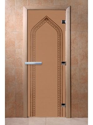 Дверь для сауны Doorwood «Арка» (Ольха) 8мм