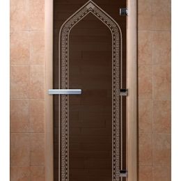 Дверь для сауны Doorwood «Арка» (Ольха) 8мм