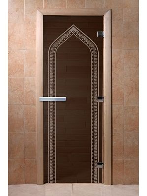 Дверь для сауны Doorwood «Арка» (Ольха) 8мм