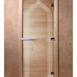 Дверь для сауны Doorwood «Арка» (Ольха) 8мм