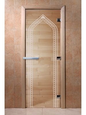 Дверь для сауны Doorwood «Арка» (Ольха) 8мм