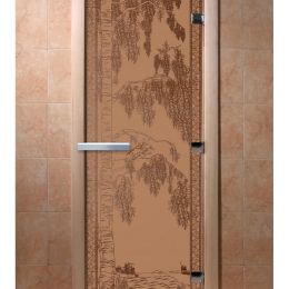 Дверь для сауны Doorwood «Березка» (Ольха) 8мм