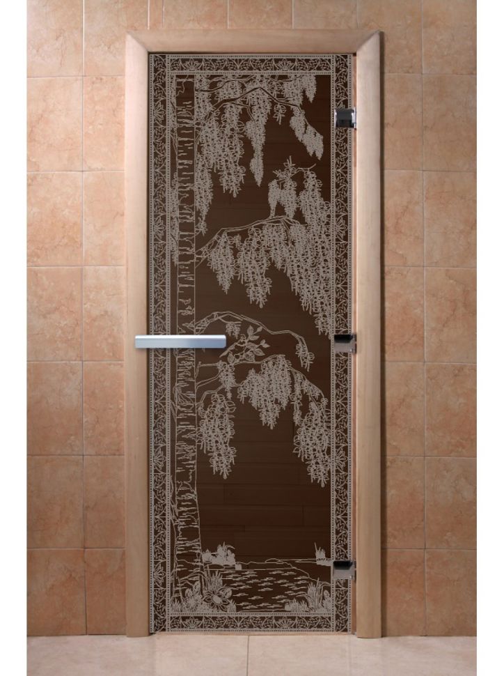 Дверь для сауны Doorwood «Березка» (Ольха) 8мм