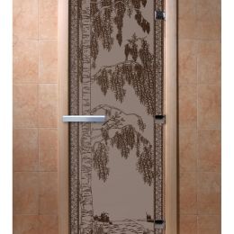Дверь для сауны Doorwood «Березка» (Ольха) 8мм