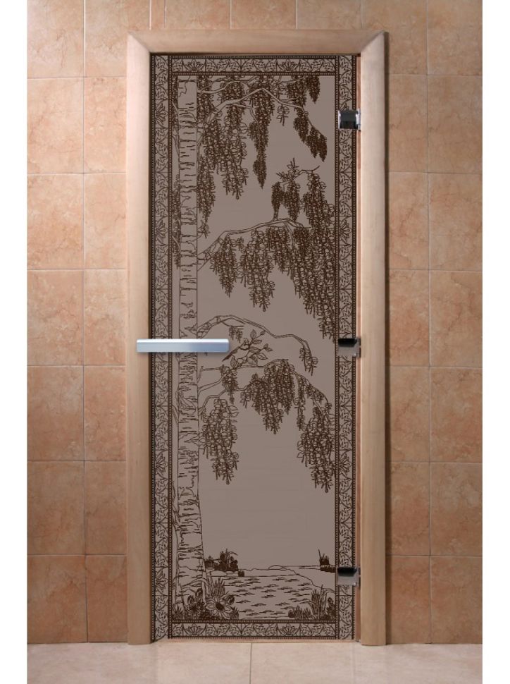 Дверь для сауны Doorwood «Березка» (Ольха) 8мм