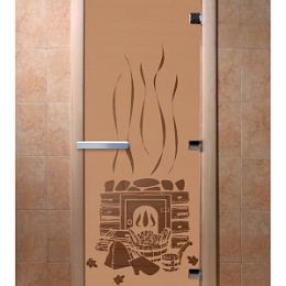 Дверь для сауны Doorwood «Банька» (Ольха) 8мм