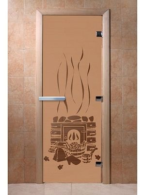 Дверь для сауны Doorwood «Банька» (Ольха) 8мм