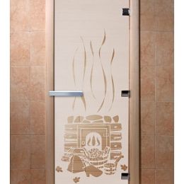 Дверь для сауны Doorwood «Банька» (Ольха) 8мм