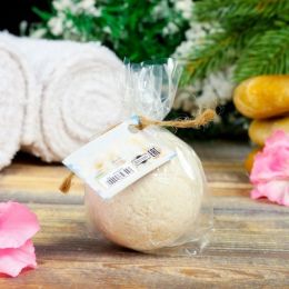 Шипучая бомбочка из гималайской соли "Счастливого Нового года" с эфирным маслом миндаля,140г