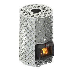 Дровяная банная печь Grill'D Violet Steel Romb Short