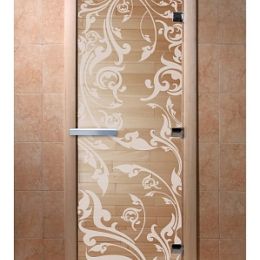 Дверь для сауны Doorwood «Венеция» (Ольха) 8мм
