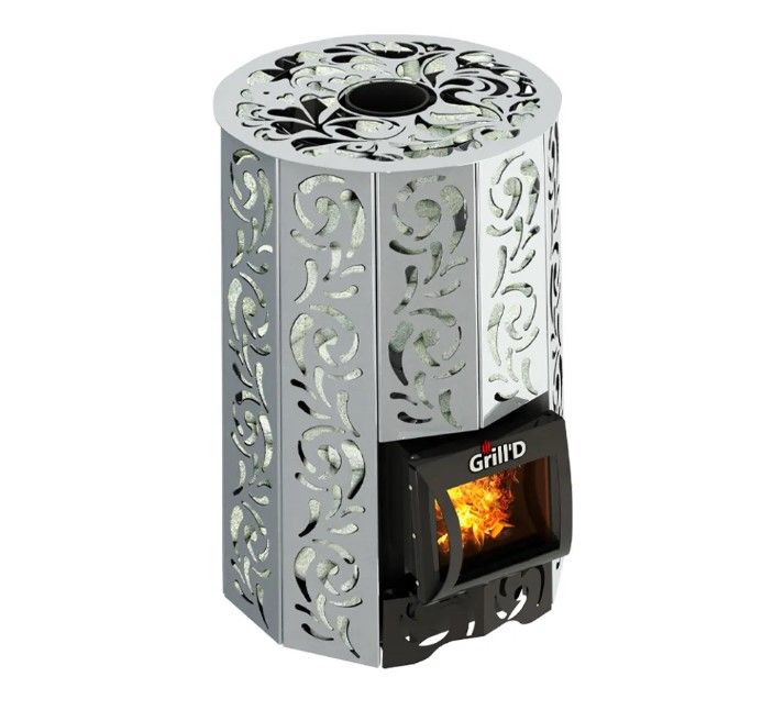 Дровяная банная печь Grill'D Violet Steel Short