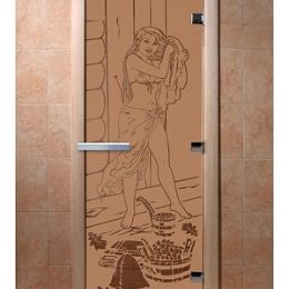 Дверь для сауны Doorwood «Дженифер» (Ольха) 8мм