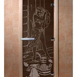 Дверь для сауны Doorwood «Дженифер» (Ольха) 8мм