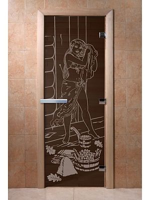 Дверь для сауны Doorwood «Дженифер» (Ольха) 8мм