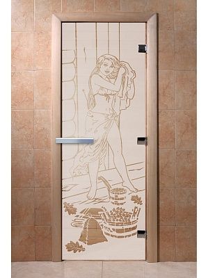 Дверь для сауны Doorwood «Дженифер» (Ольха) 8мм
