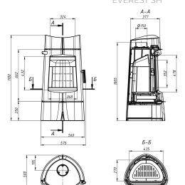 Печь-камин EVEREST SH14