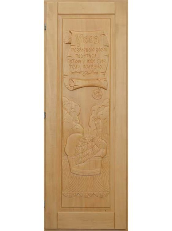 Дверь для бани Doorwood «Указ» (Кавказская липа)