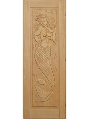 Дверь для бани Doorwood «Русалка» (Кавказская липа)