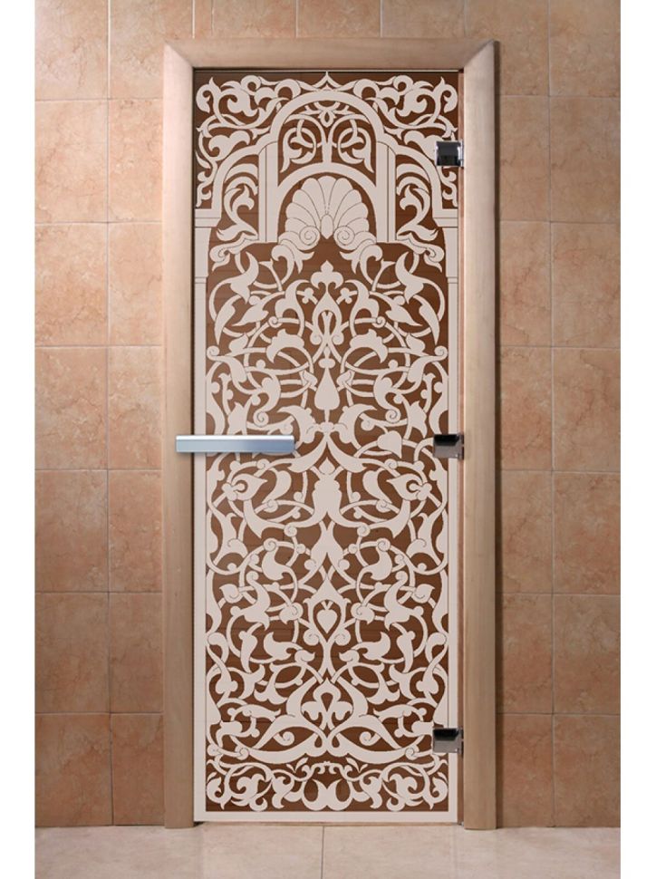 Дверь для сауны Doorwood «Флоренция» (Ольха) 8мм