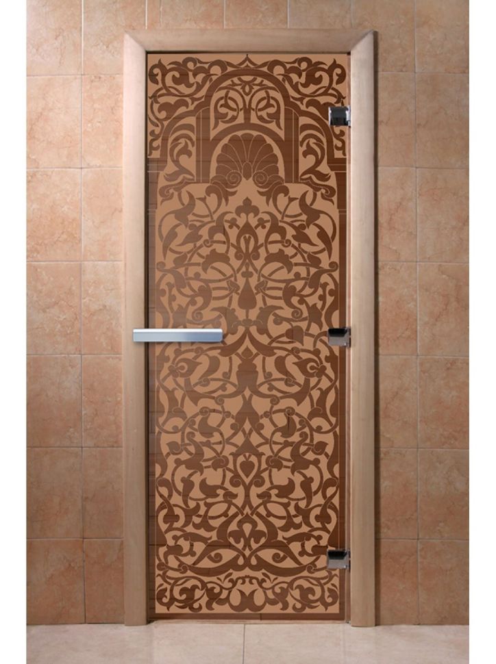 Дверь для сауны Doorwood «Флоренция» (Ольха) 8мм