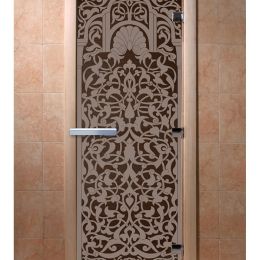 Дверь для сауны Doorwood «Флоренция» (Ольха) 8мм