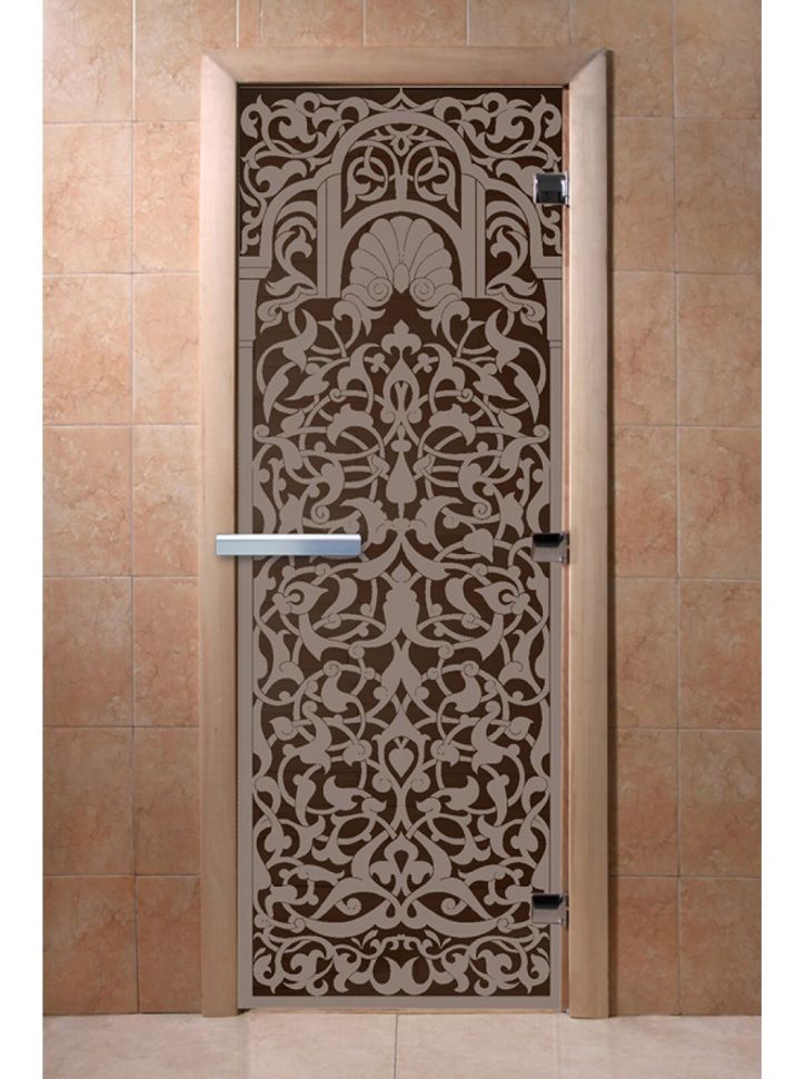 Дверь для сауны Doorwood «Флоренция» (Ольха) 8мм