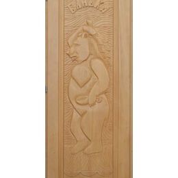 Дверь для бани Doorwood «Медведь» (Кавказская липа)