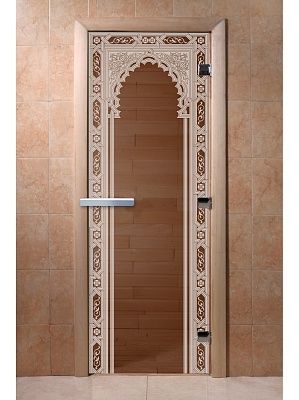 Дверь для сауны Doorwood «Восточная арка» (Ольха) 8мм