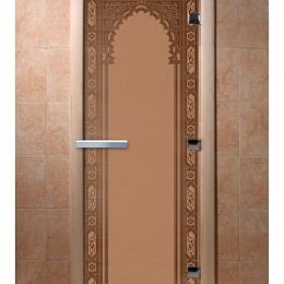 Дверь для сауны Doorwood «Восточная арка» (Ольха) 8мм
