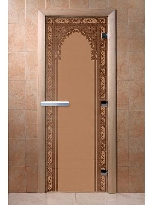 Дверь для сауны Doorwood «Восточная арка» (Ольха) 8мм