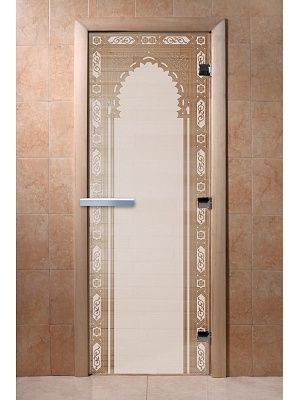Дверь для сауны Doorwood «Восточная арка» (Ольха) 8мм