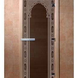 Дверь для сауны Doorwood «Восточная арка» (Ольха) 8мм