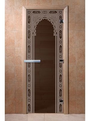 Дверь для сауны Doorwood «Восточная арка» (Ольха) 8мм