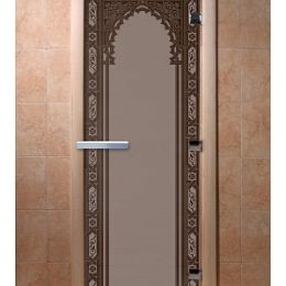 Дверь для сауны Doorwood «Восточная арка» (Ольха) 8мм