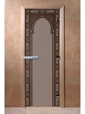 Дверь для сауны Doorwood «Восточная арка» (Ольха) 8мм