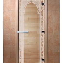 Дверь для сауны Doorwood «Восточная арка» (Ольха) 8мм