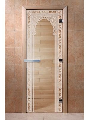 Дверь для сауны Doorwood «Восточная арка» (Ольха) 8мм