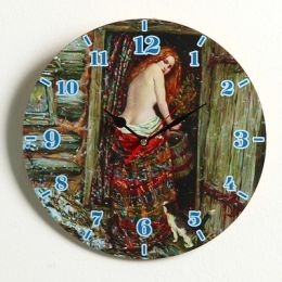 Часы настенные, серия: Интерьер, для бани "Девица в бане", d=24 см