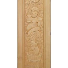 Дверь для бани Doorwood «Дед» (Кавказская липа)